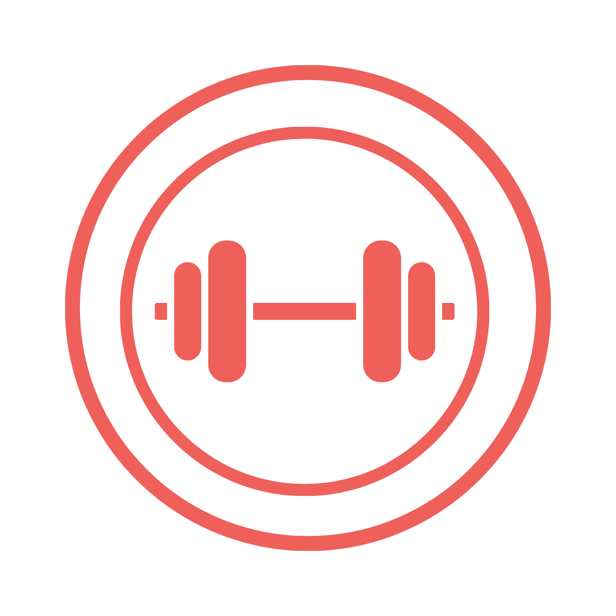 Logo rood op transparant Fake Weights